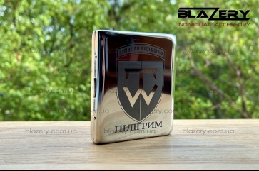 Портсигар Diplomat L с кожей -520-