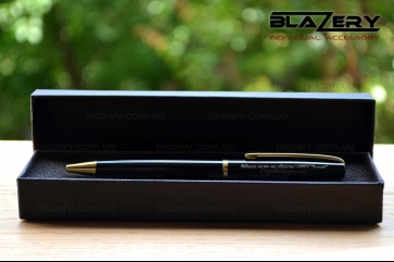 Ручка с гравировкой Black Laconic -540-